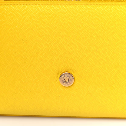 Saint Laurent Grain De Poudre Small Monogram Kate Satchel Mimosa 14 of 16
