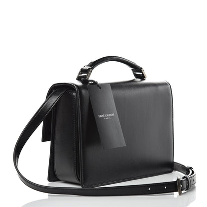 Saint Laurent Calfskin Medium Bellechasse Satchel Black 3 of 8