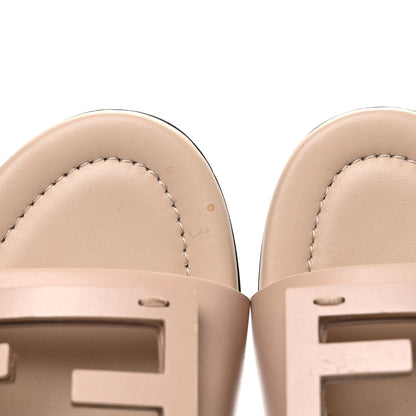Fendi Vitello Cuoio Baguette Flat Slide Sandals 40 Poudre 10 of 11