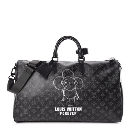 Louis Vuitton Monogram Eclipse Vivienne Keepall Bandouliere 50 1 of 10