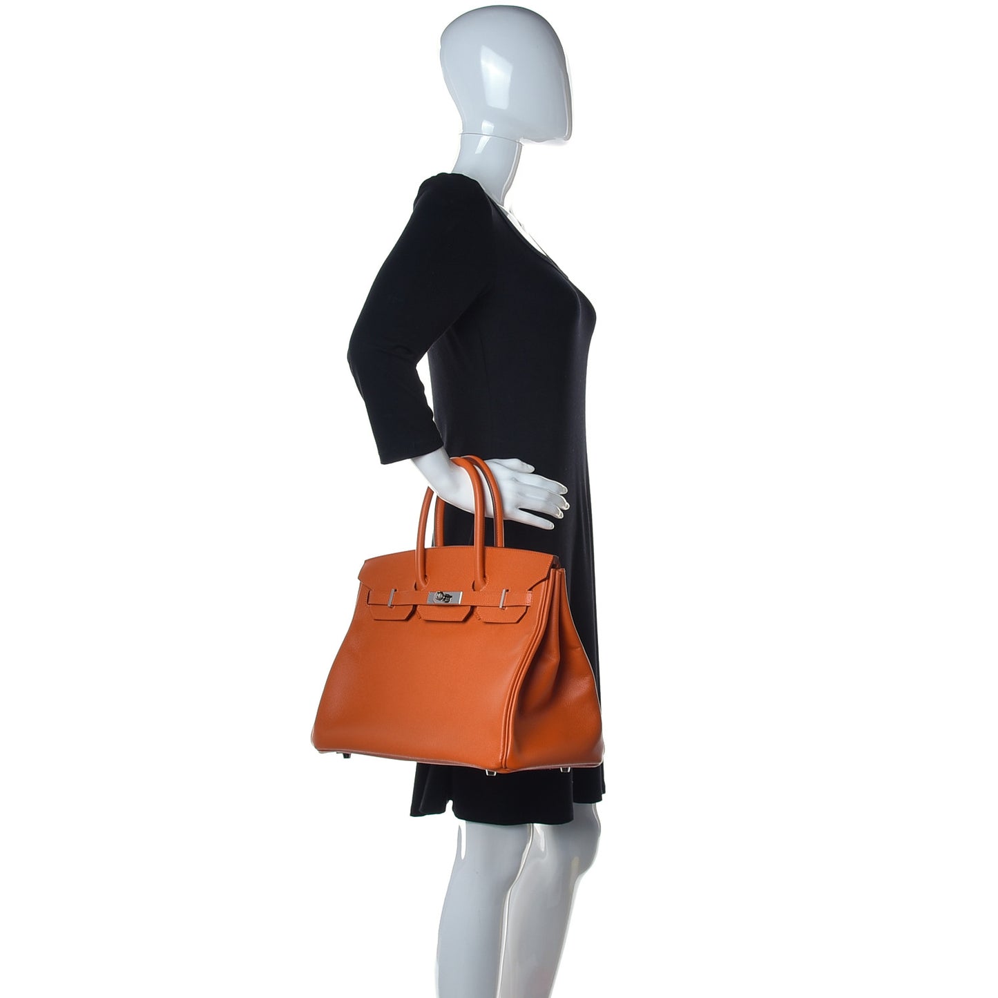 Epsom Birkin 35 Orange