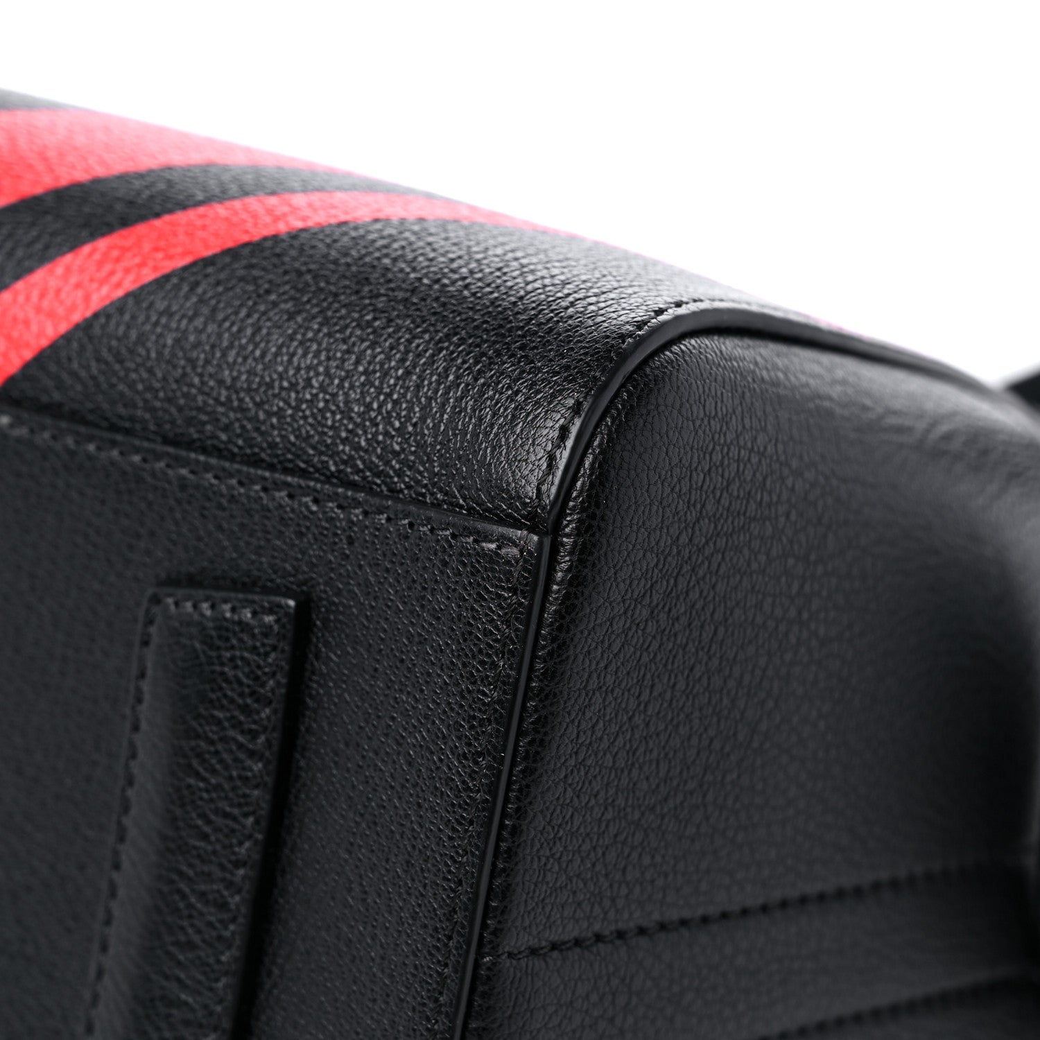 Givenchy Sugar Goatskin Striped Small Antigona Black Red 8 of 11