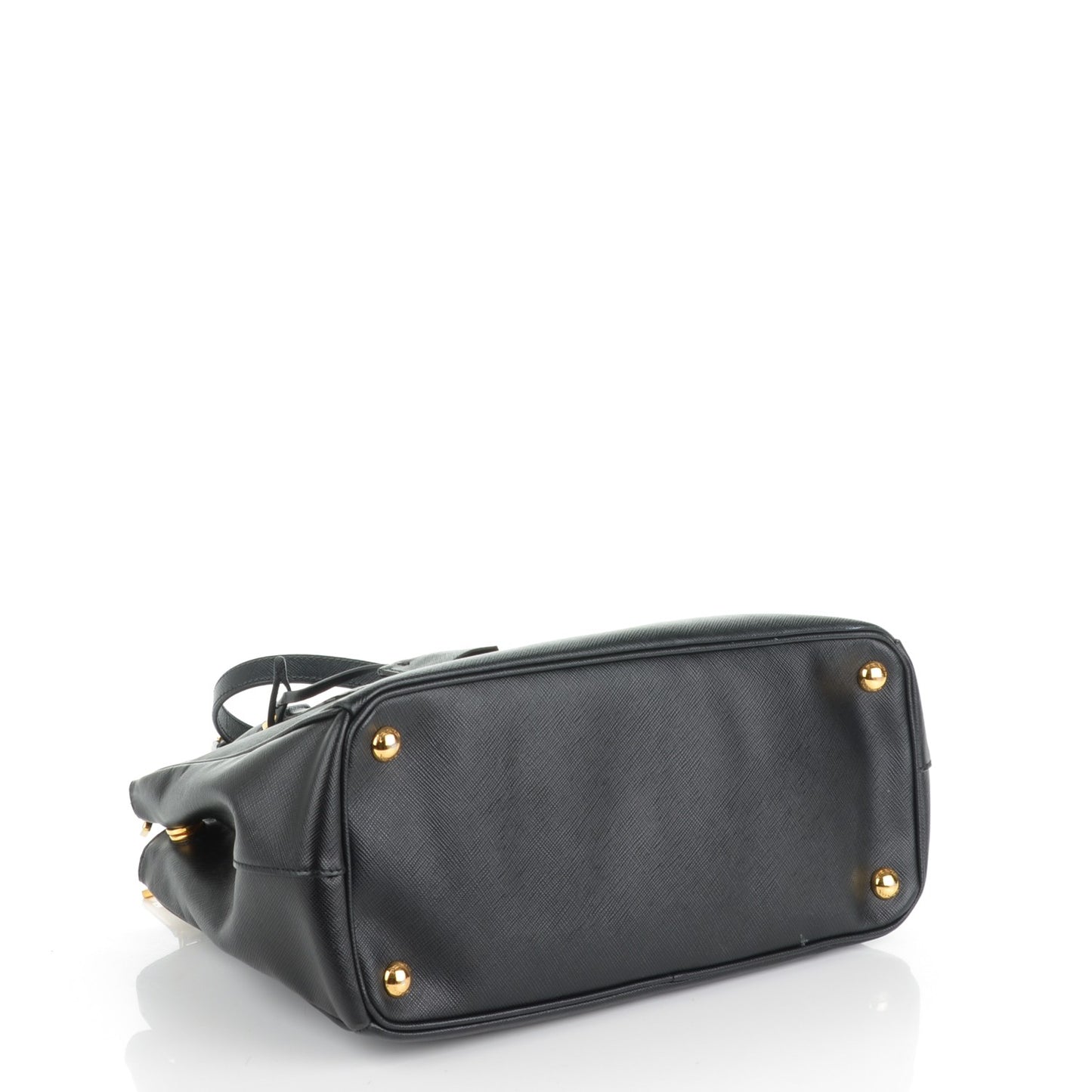 Saffiano Small Galleria Double Zip Tote Black