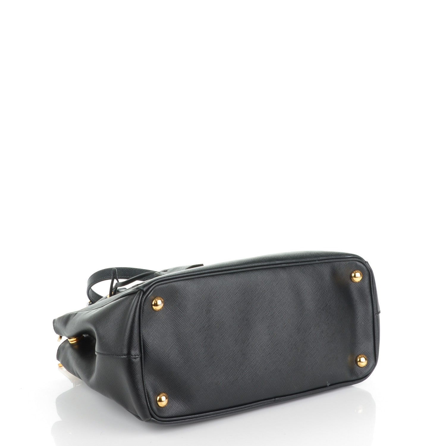 Prada Saffiano Small Galleria Double Zip Tote Black 4 of 8