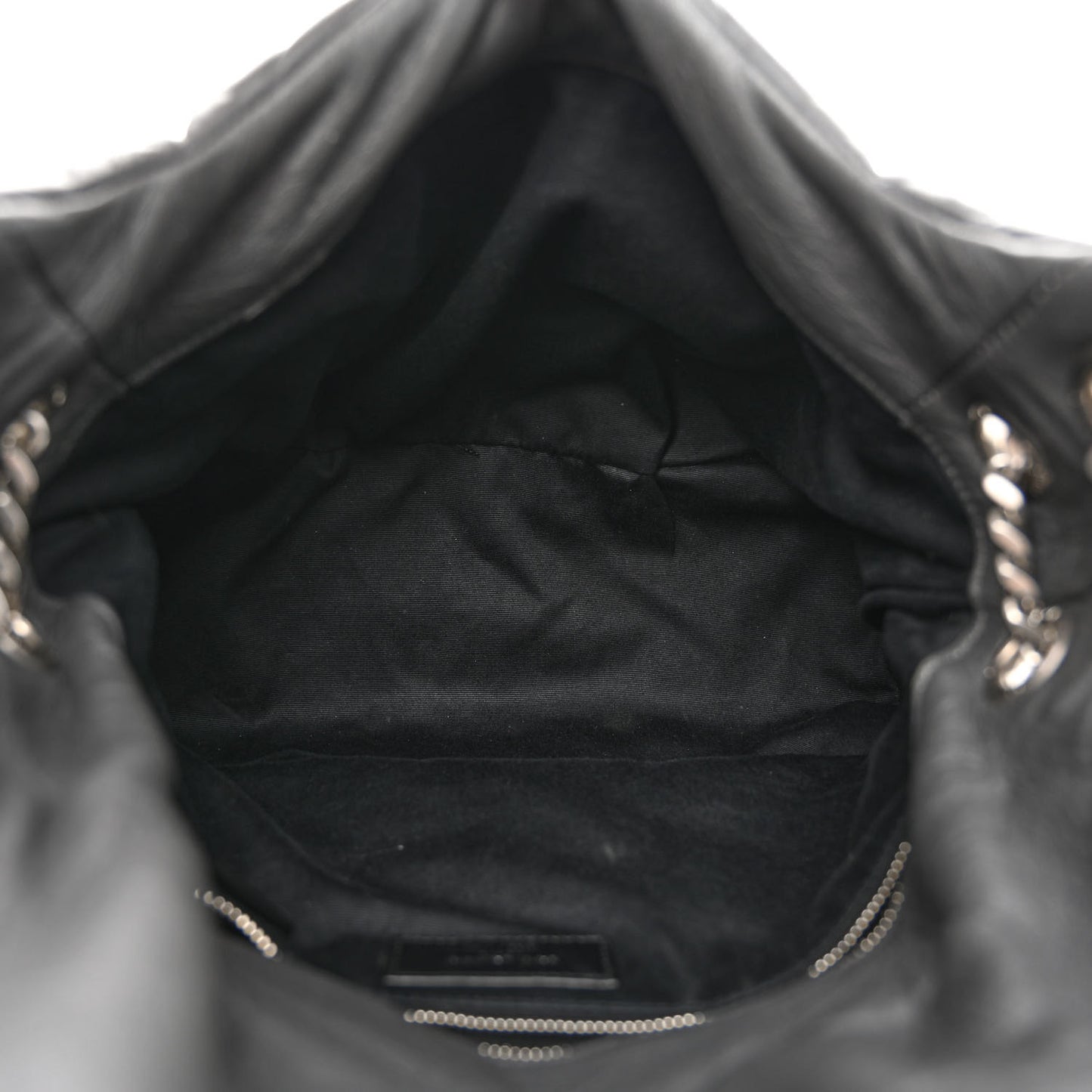 Calfskin Quilted Medium Loulou Puffer Monogram Chain Satchel Storm