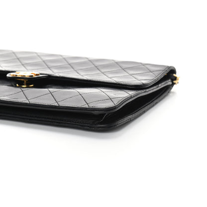 Chanel Lambskin Quilted Jumbo Single Flap Black 8 of 8