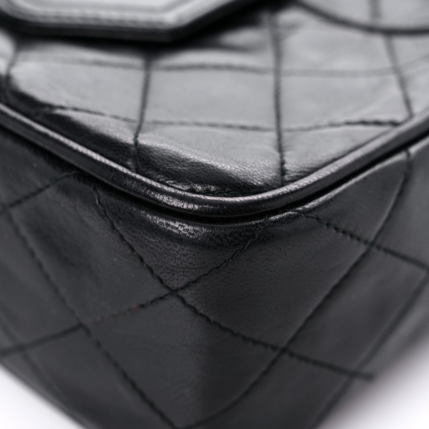 Chanel Lambskin Quilted CC Tassel Camera Case Black 9 of 13