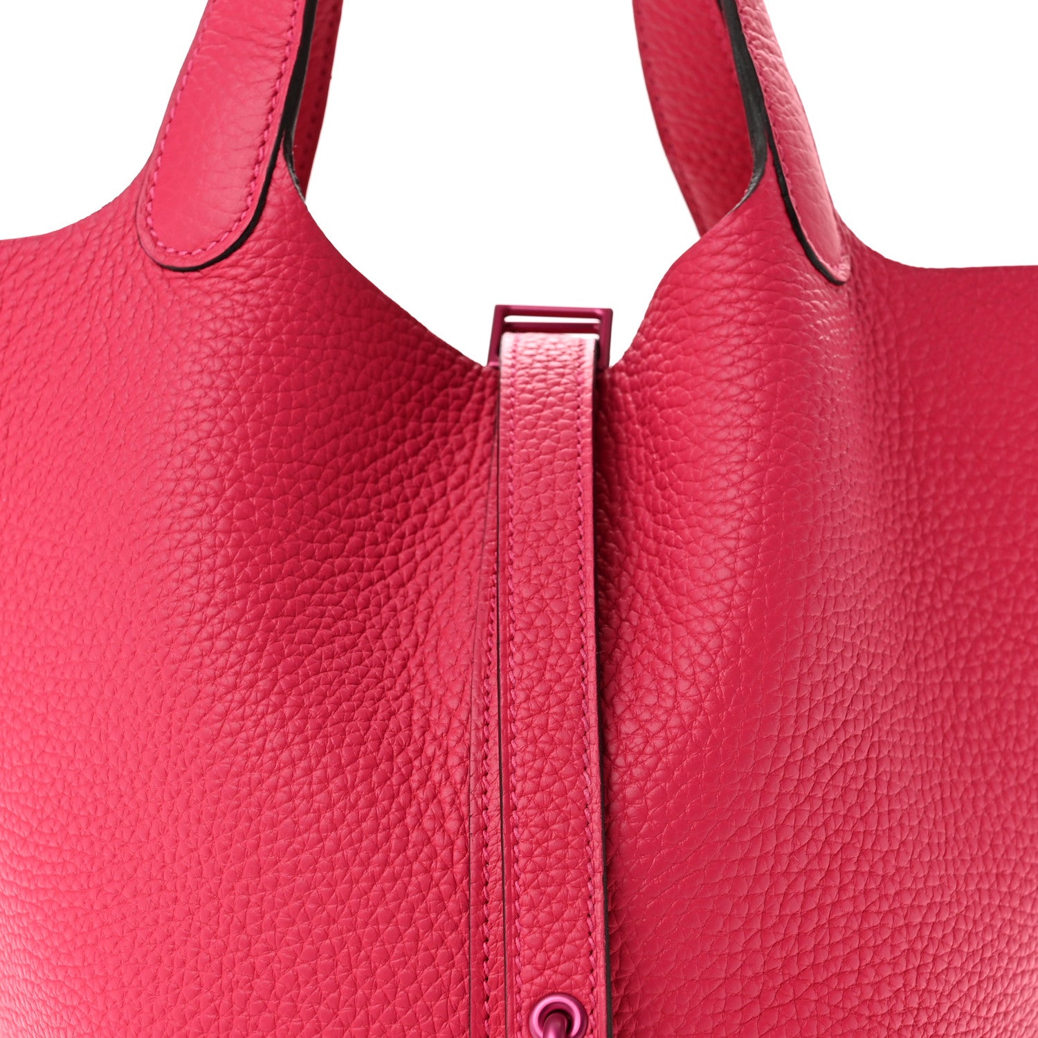 Hermes Taurillon Clemence Monochrome Picotin Lock 18 PM Rose Mexico 8 of 10