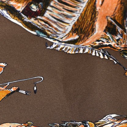 Hermes Silk Les Danses Des Indiens Scarf 90 5 of 10