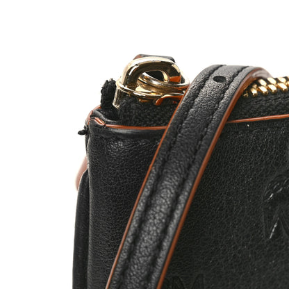 MCM Calfskin Ottomar Monogram Medium Crossbody Pouch Black 11 of 11