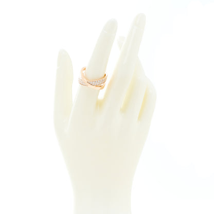 Tiffany 18K Rose Gold Diamond Atlas X Wide Ring 54 7 2 of 5