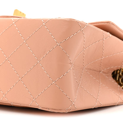 Chanel Aged Calfskin Quilted 2.55 Reissue Mini Flap Beige 8 of 9