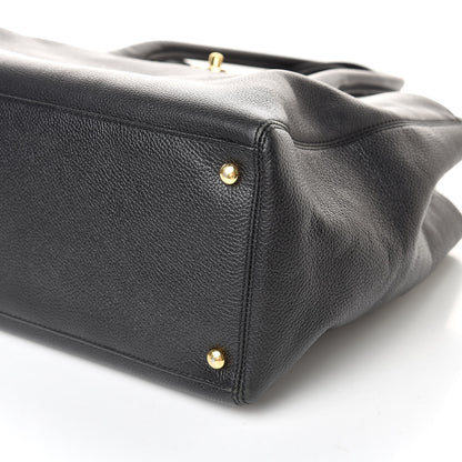 Chanel Calfskin Cerf Shopper Tote Black 15 of 16