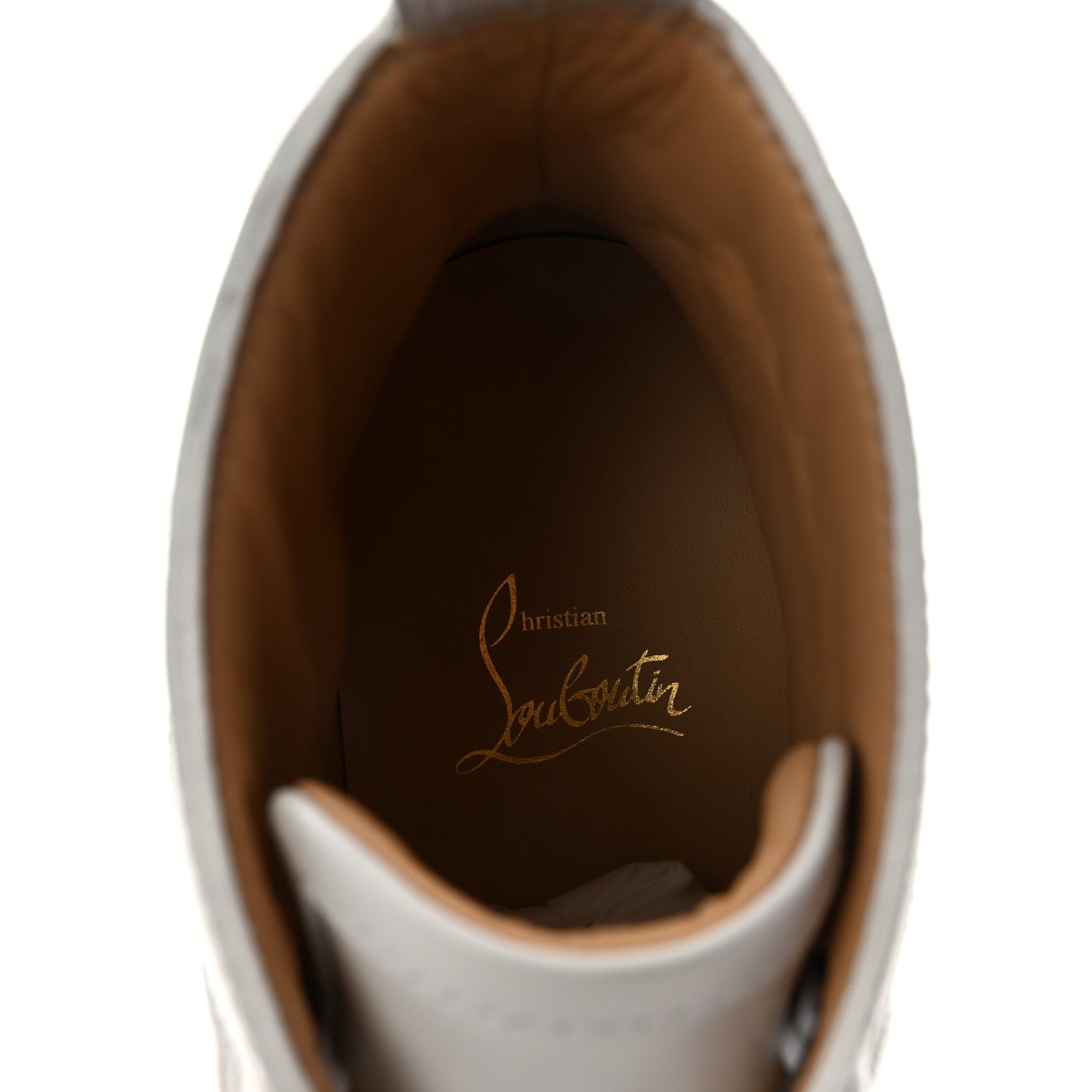 Christian Louboutin Calfskin Mens Louis Flat Sneakers 39 White 8 of 9