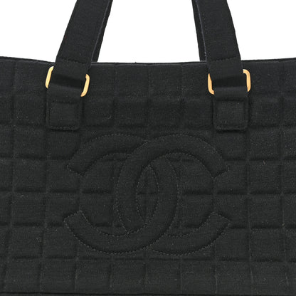Chanel Jersey Square Quilted Bowler Black 8 of 15
