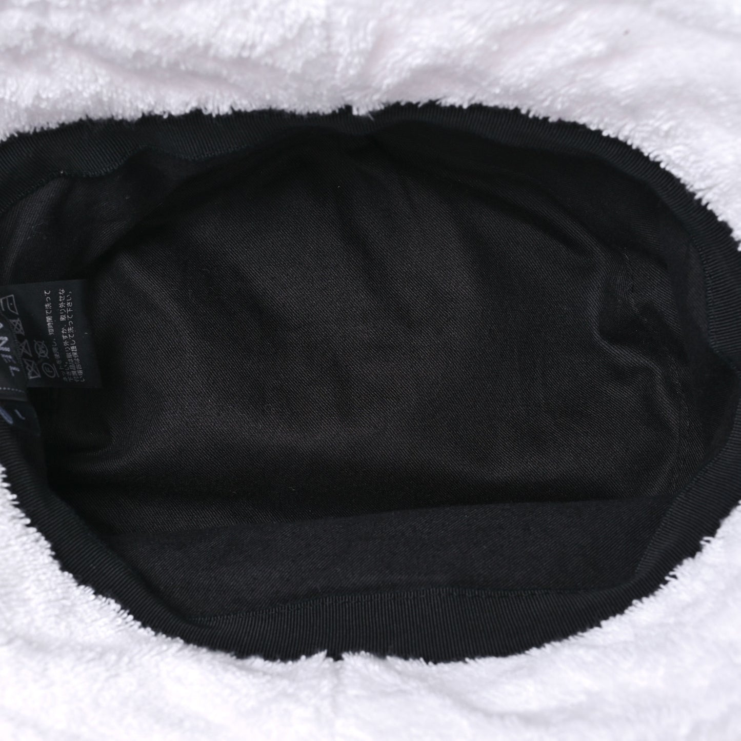 Terry Cloth CC Bucket Hat L White