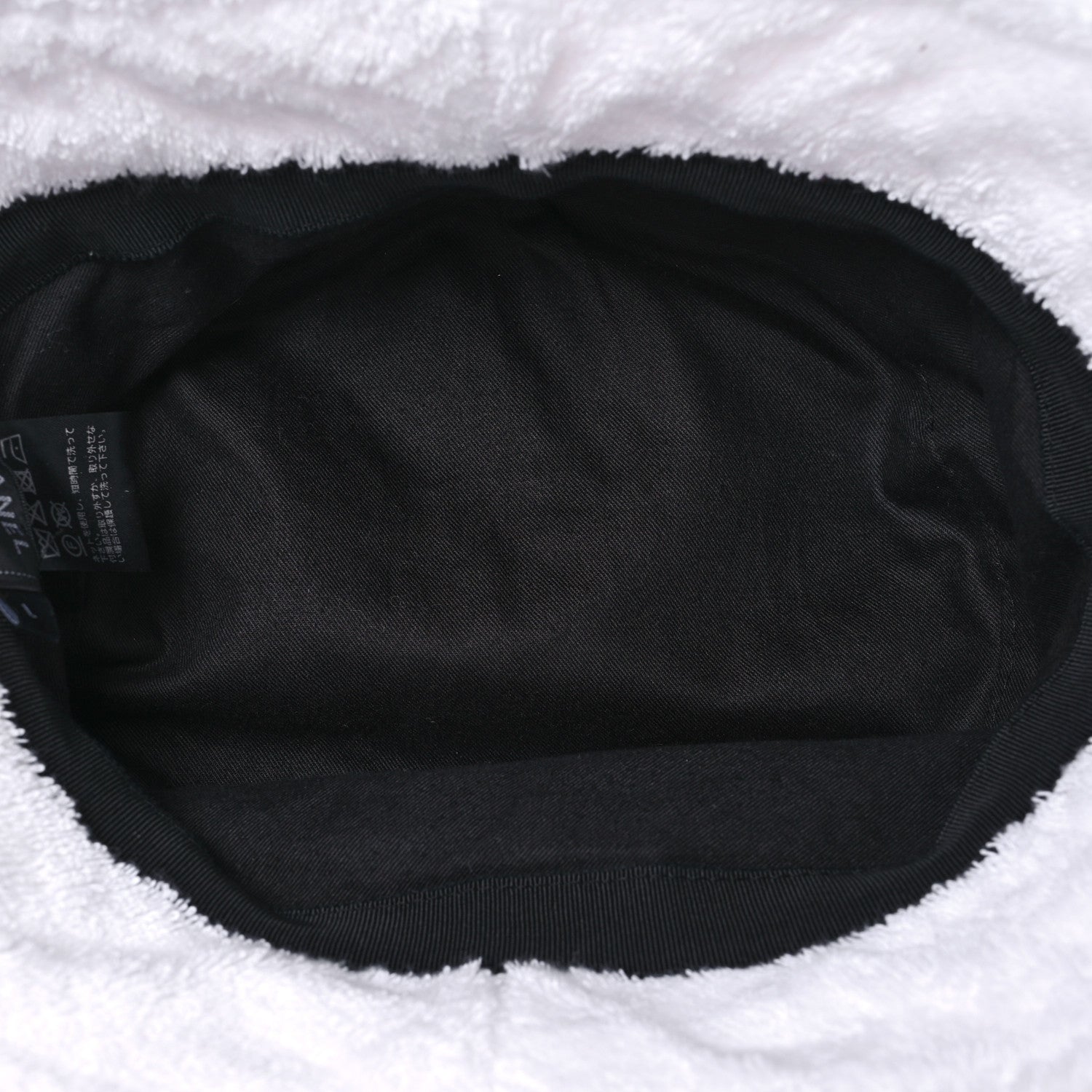 Chanel Terry Cloth CC Bucket Hat L White 7 of 8