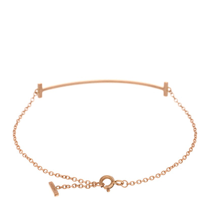 Tiffany 18K Rose Gold T Smile Bracelet 3 of 4