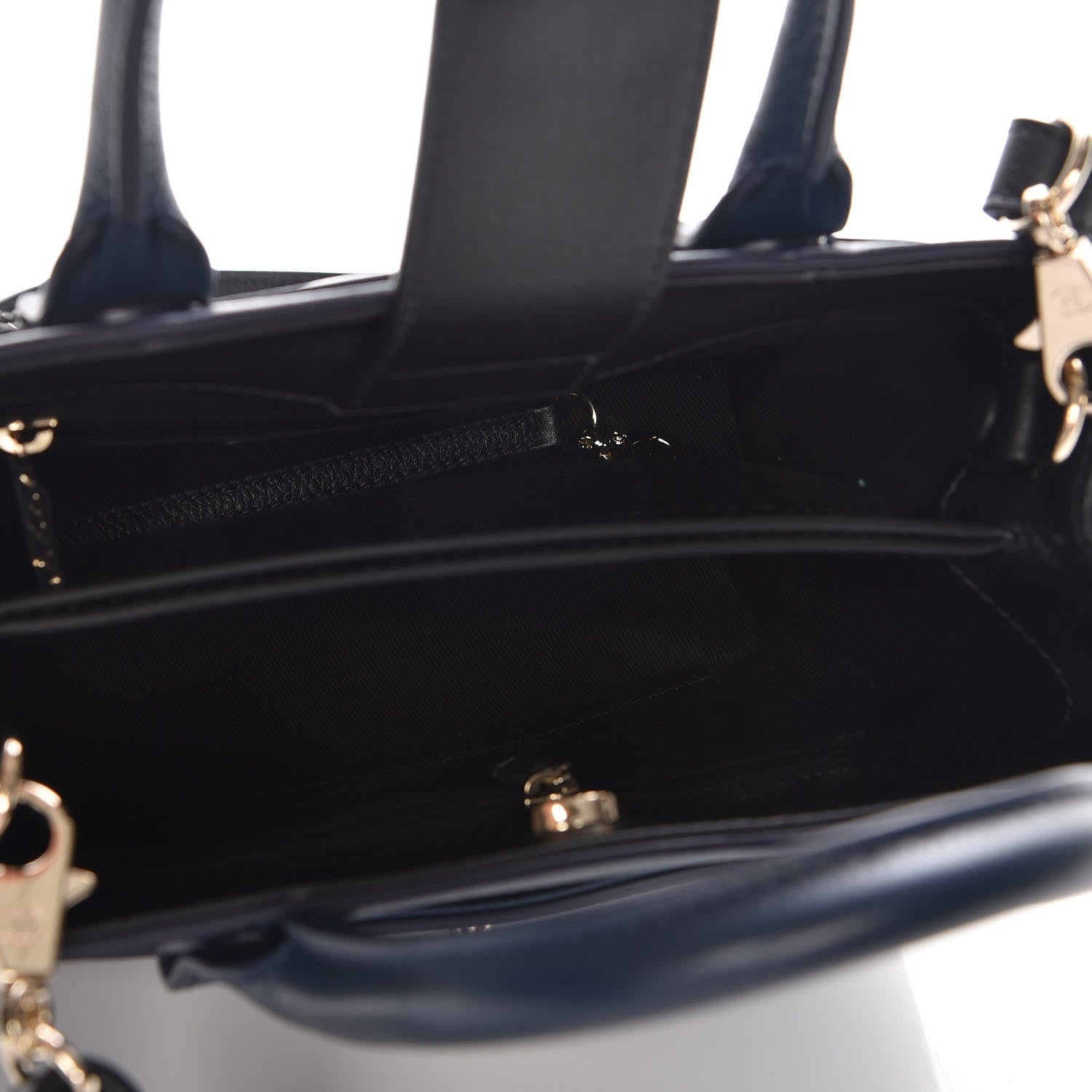 Chanel Grained Calfskin Mini Neo Executive Shopper Tote Navy 6 of 8