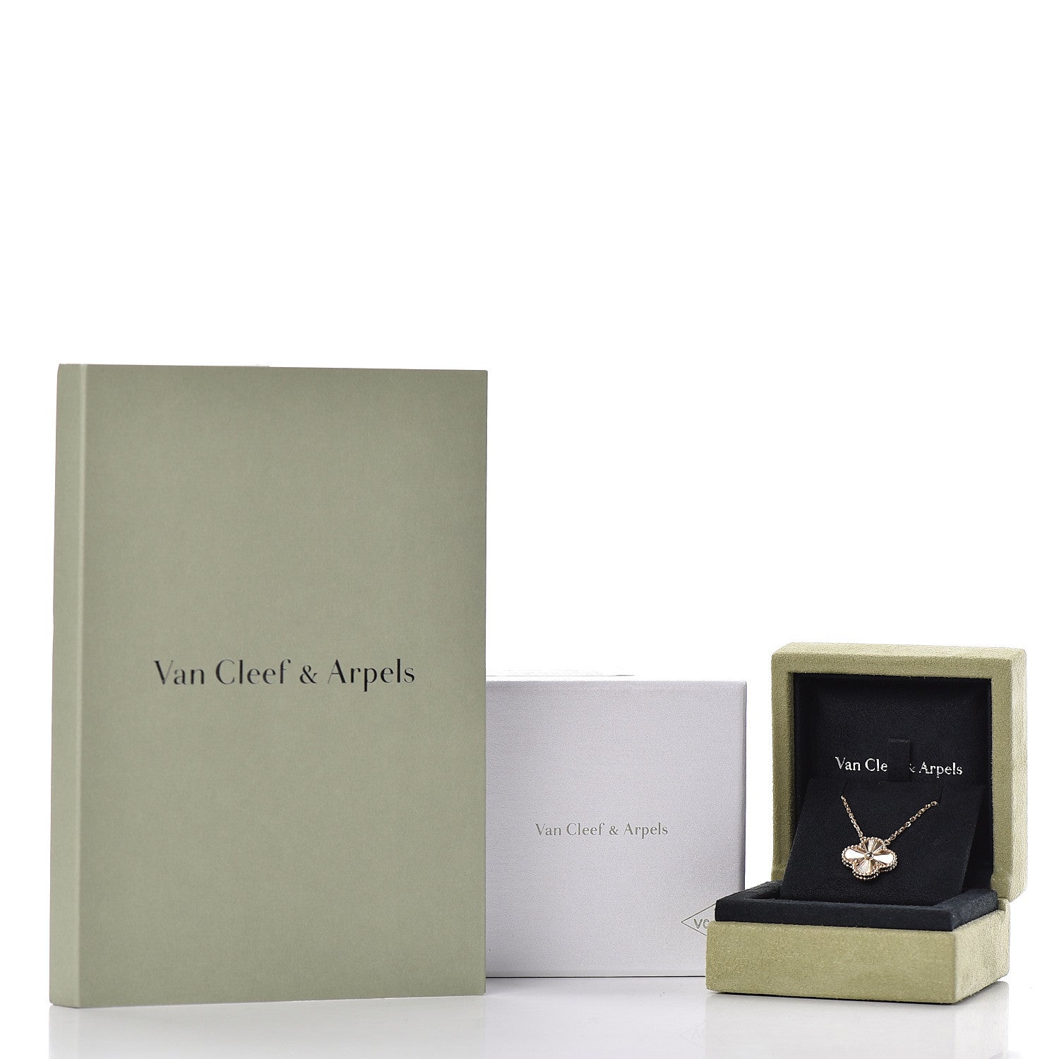 Van Cleef & Arpels 18K Yellow Gold Guilloche Vintage Alhambra Pendant Necklace 8 of 8