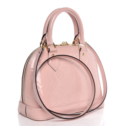 Louis Vuitton Vernis Flowers Alma BB Rose Ballerine 3 of 7