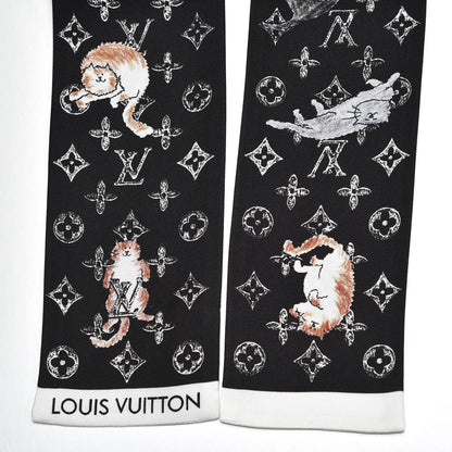 Louis Vuitton Silk Catogram Classic Bandeau Black 3 of 5