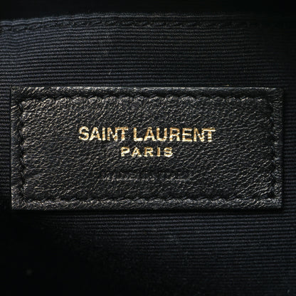 Saint Laurent Denim Matelasse Quilted Summer Embroidered Classic Monogram Camera Bag Blue 6 of 11