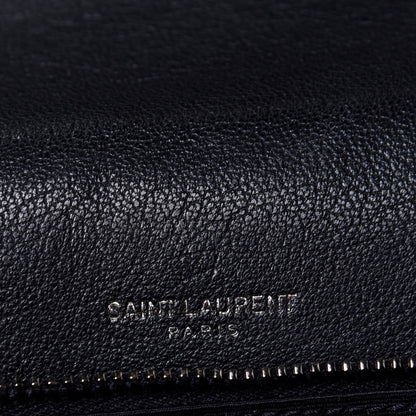 Saint Laurent Canvas Matelasse Chevron American Flag Monogram Medium College Bag Red Blue 8 of 11
