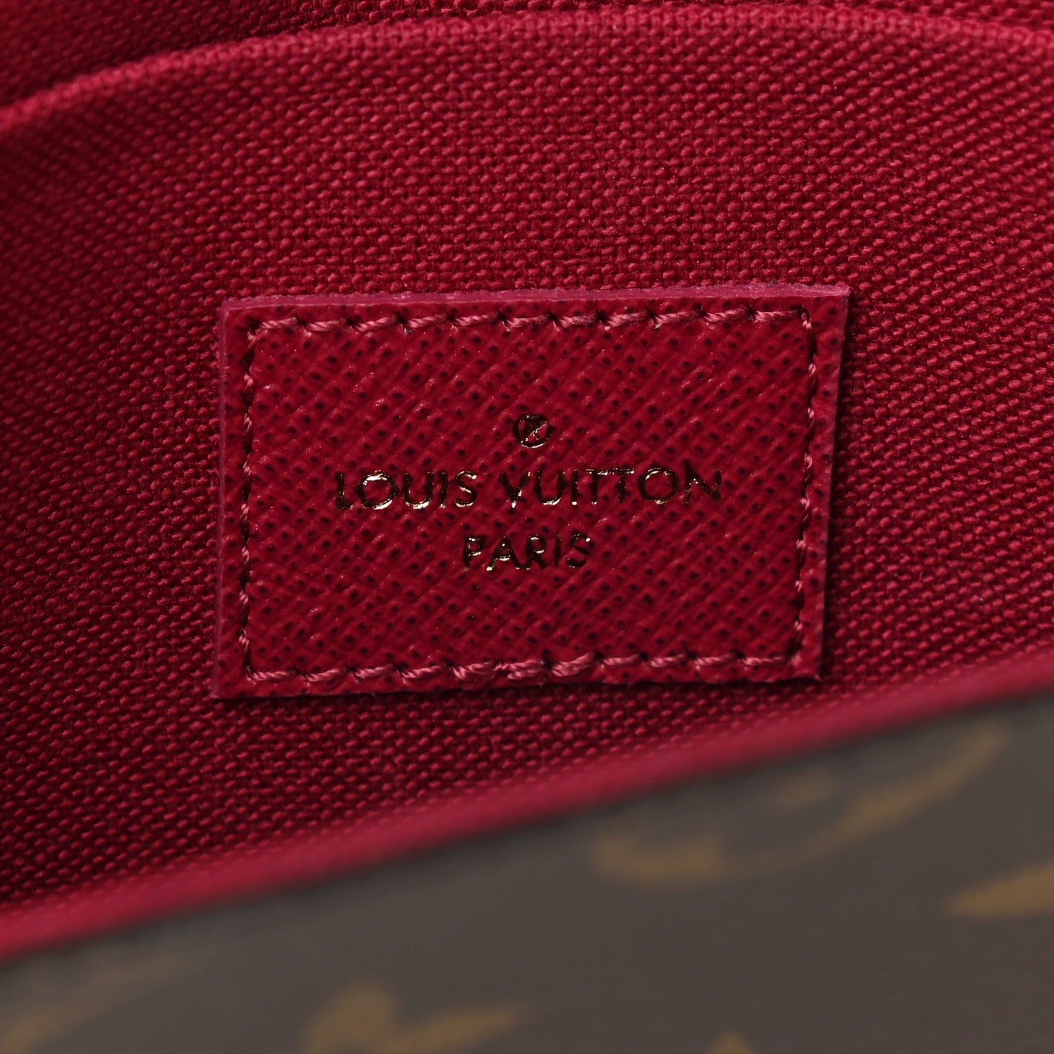 Louis Vuitton Monogram Pochette Felicie Chain Wallet Fuchsia 8 of 13