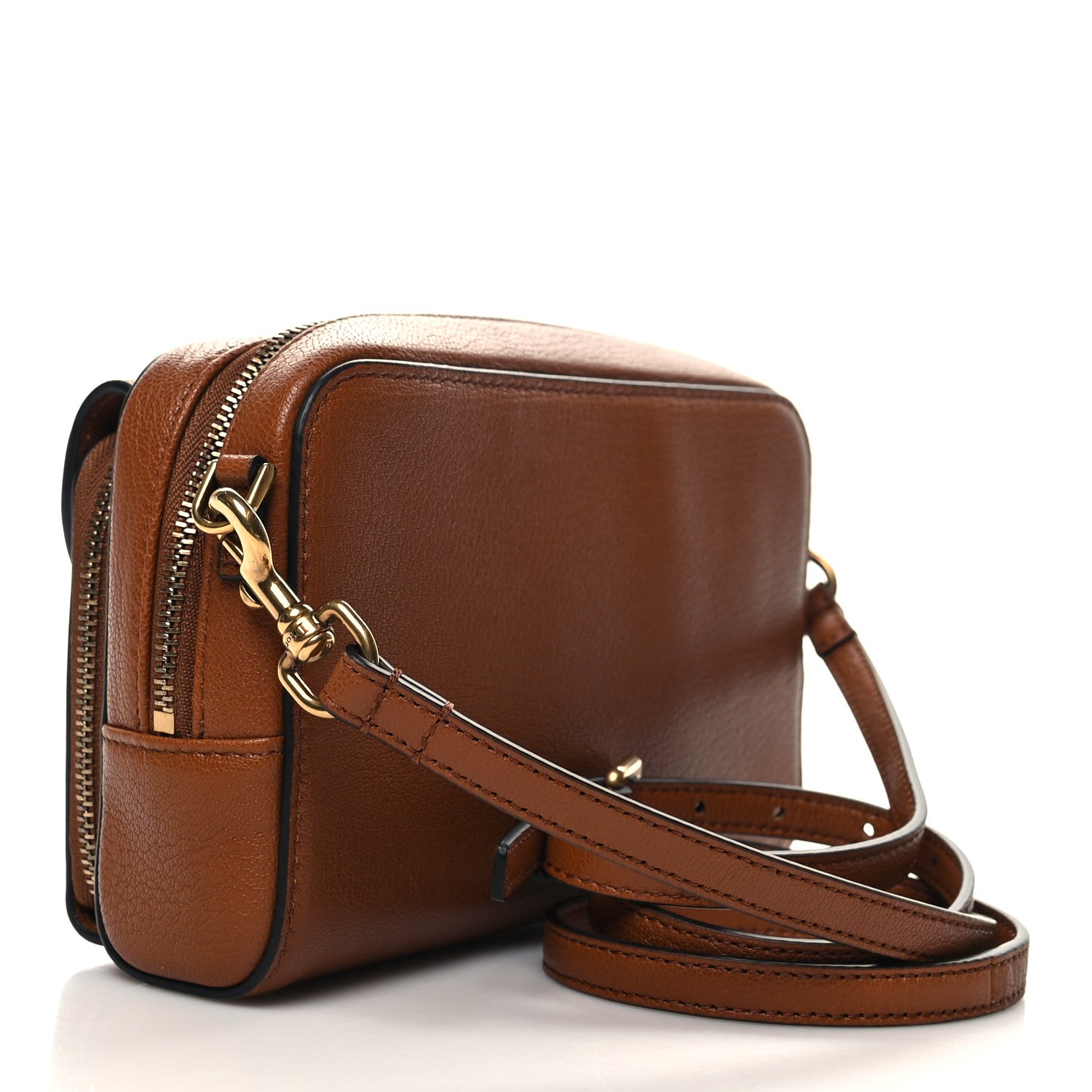 Christian Dior Goatskin Double Saddle Pouch Tan 3 of 11