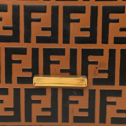 Fendi Vitello Century F is Fendi FF Embossed Kan I Shoulder Bag Orzo Tobacco 14 of 16