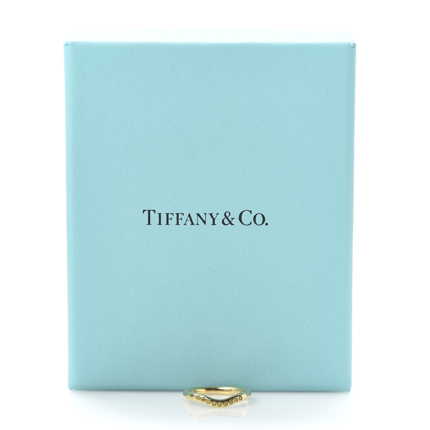 Tiffany 18K Yellow Gold Yellow Diamond Elsa Peretti Wedding Band Ring 47 4 6 of 6