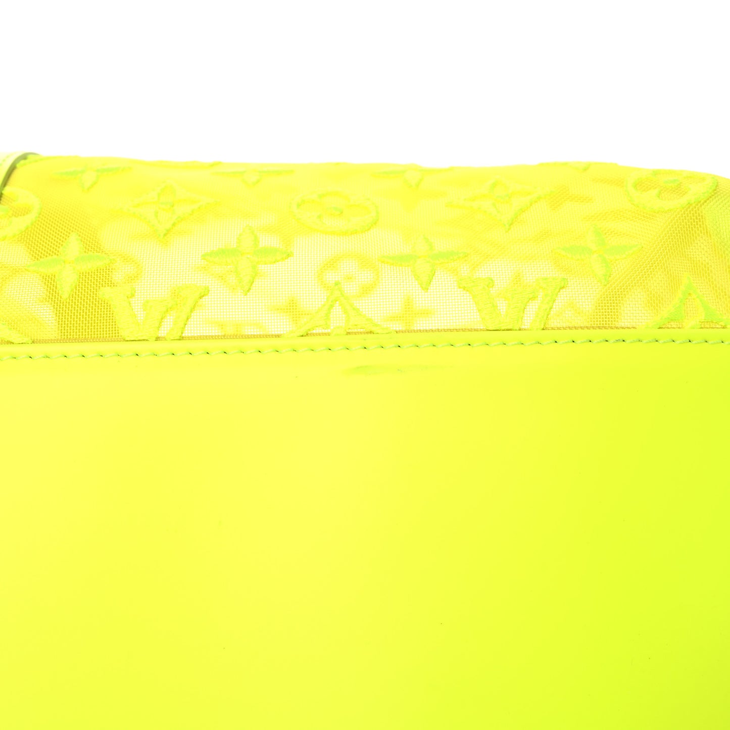 Monogram Fluo See Through Keepall Bandouliere 50 Yellow