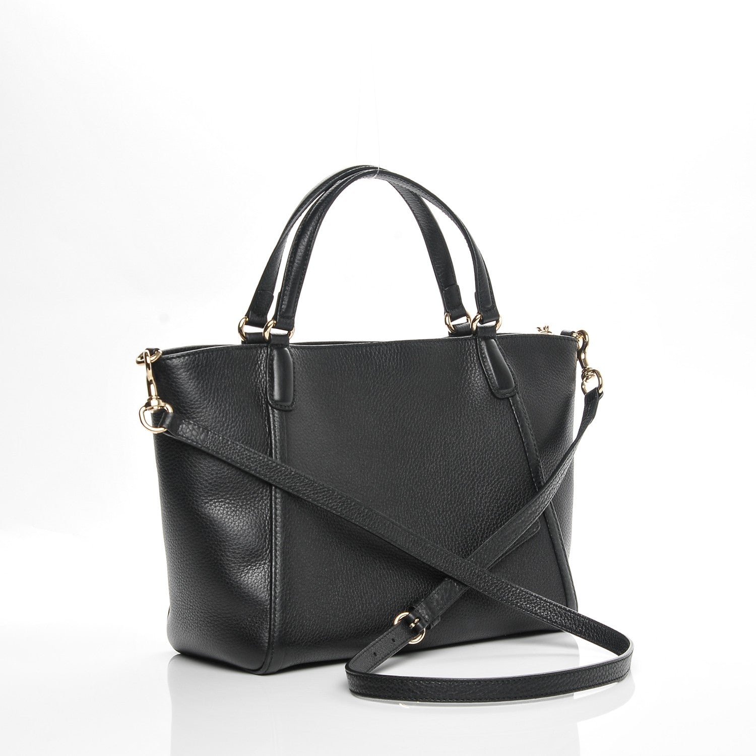 Gucci Pebbled Calfskin Small Soho Top Handle Bag Black 3 of 7