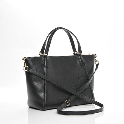 Gucci Pebbled Calfskin Small Soho Top Handle Bag Black 3 of 7