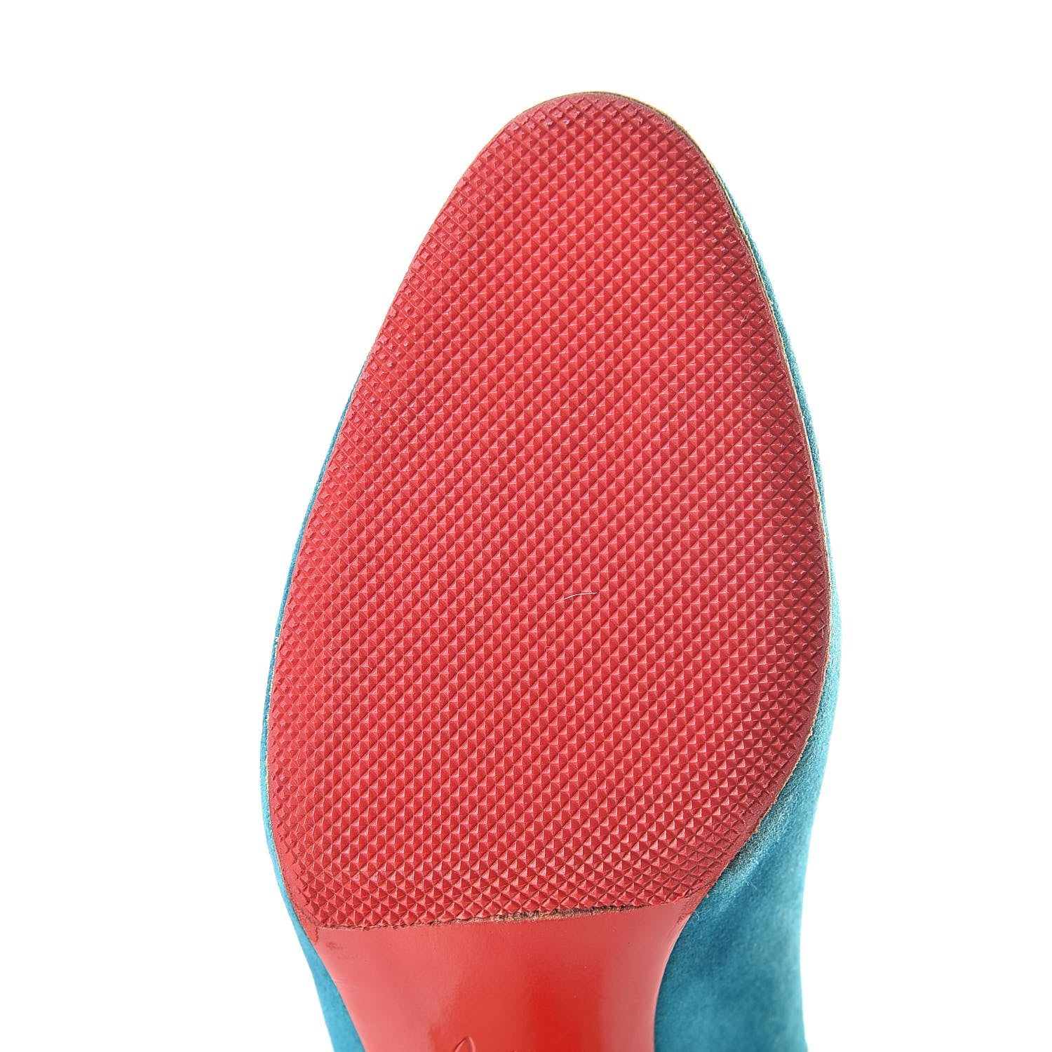Christian Louboutin Suede Ron Ron 100 Pumps 40.5 Turquoise 11 of 13