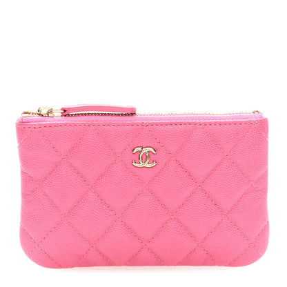 Chanel Caviar Quilted Small Cosmetic Case Pink 1 of 8
