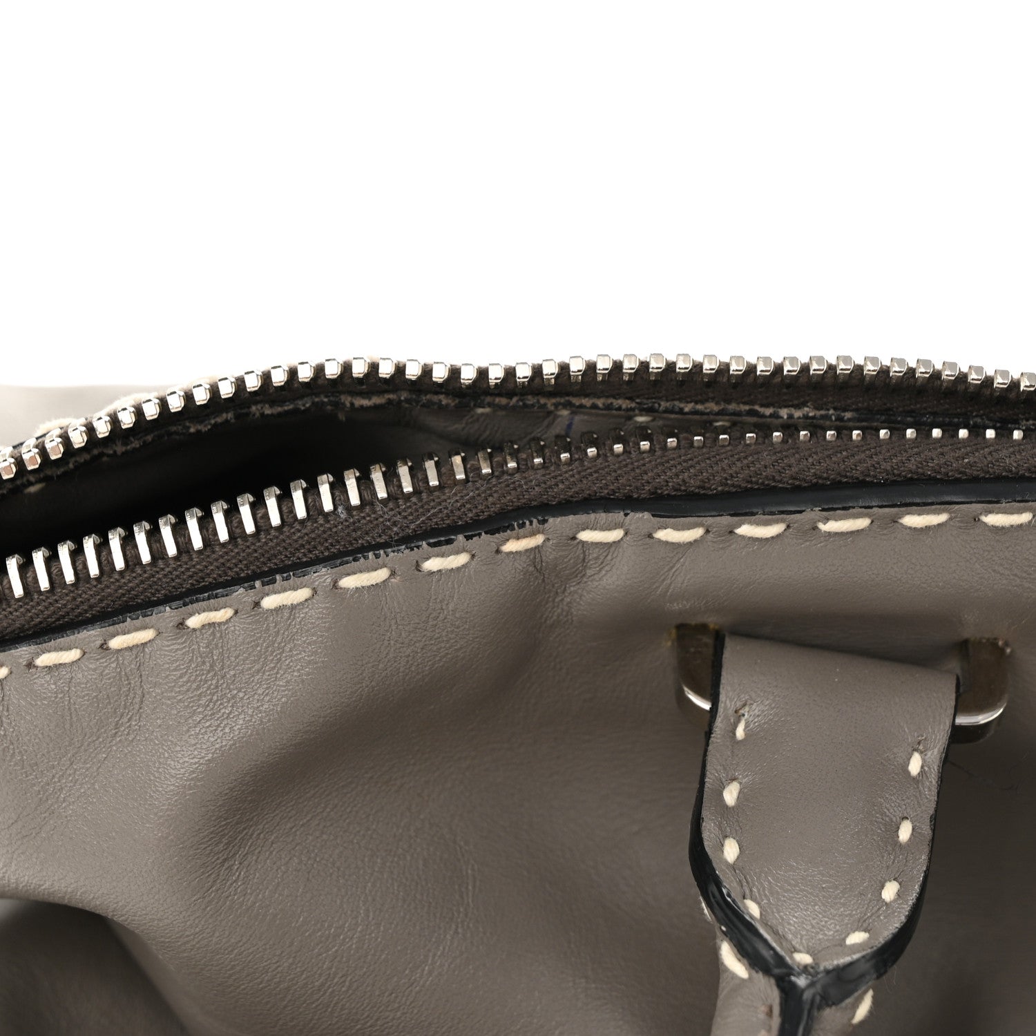 Prada City Calf Small Hand Stitched Zip Tote Calce 13 of 16