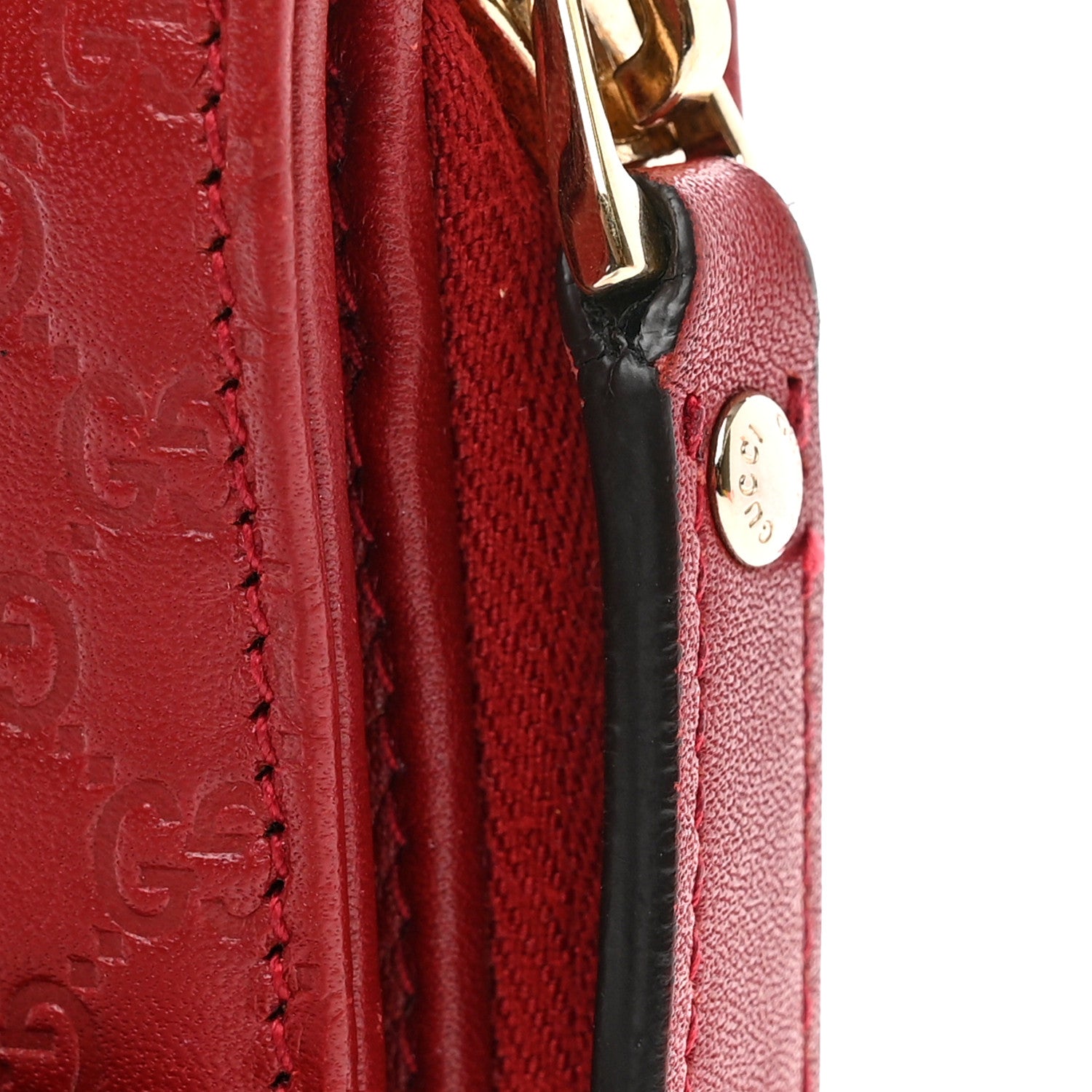 Gucci Soft Microguccissima Continental Zip Wallet Red 10 of 10