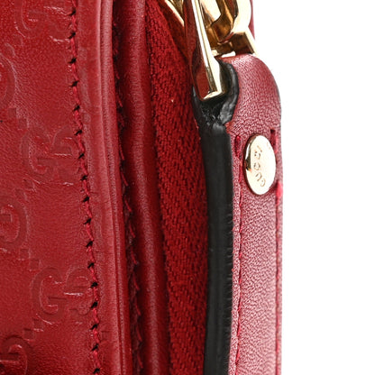 Gucci Soft Microguccissima Continental Zip Wallet Red 10 of 10
