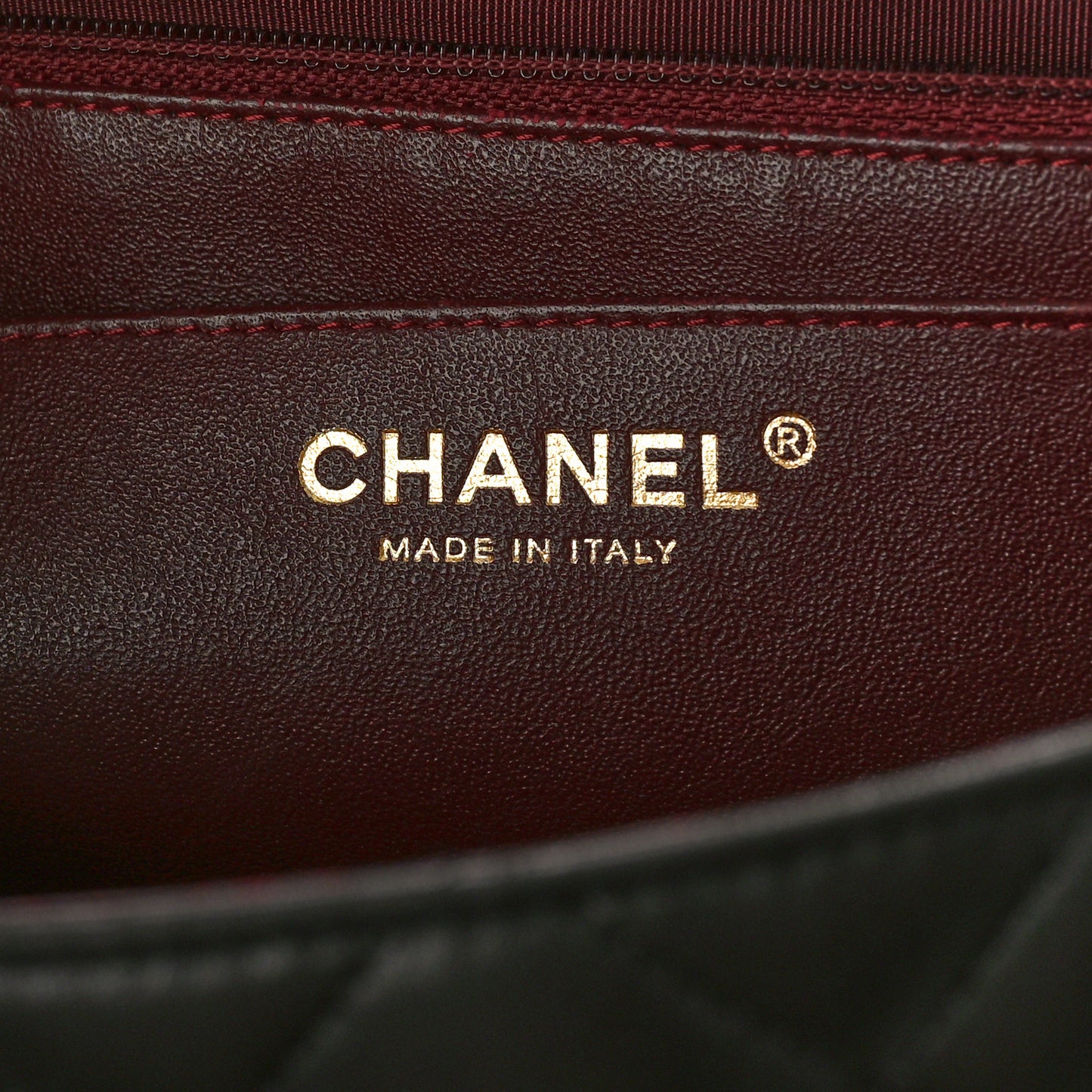 Lambskin Quilted Jumbo Single Flap Black