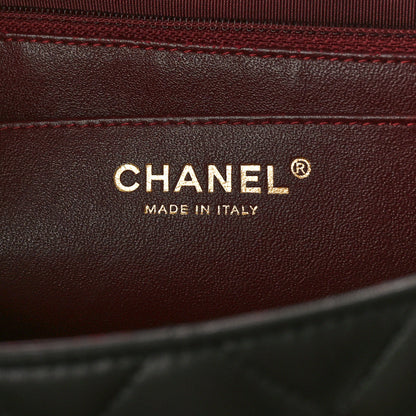 Chanel Lambskin Quilted Jumbo Single Flap Black 6 of 17