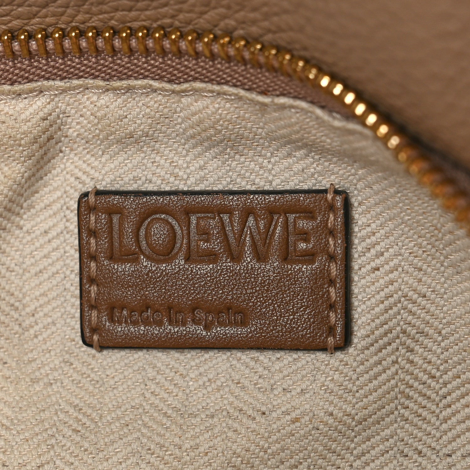 Loewe Grained Calfskin Small Puzzle Bag Sand Mink 6 of 9