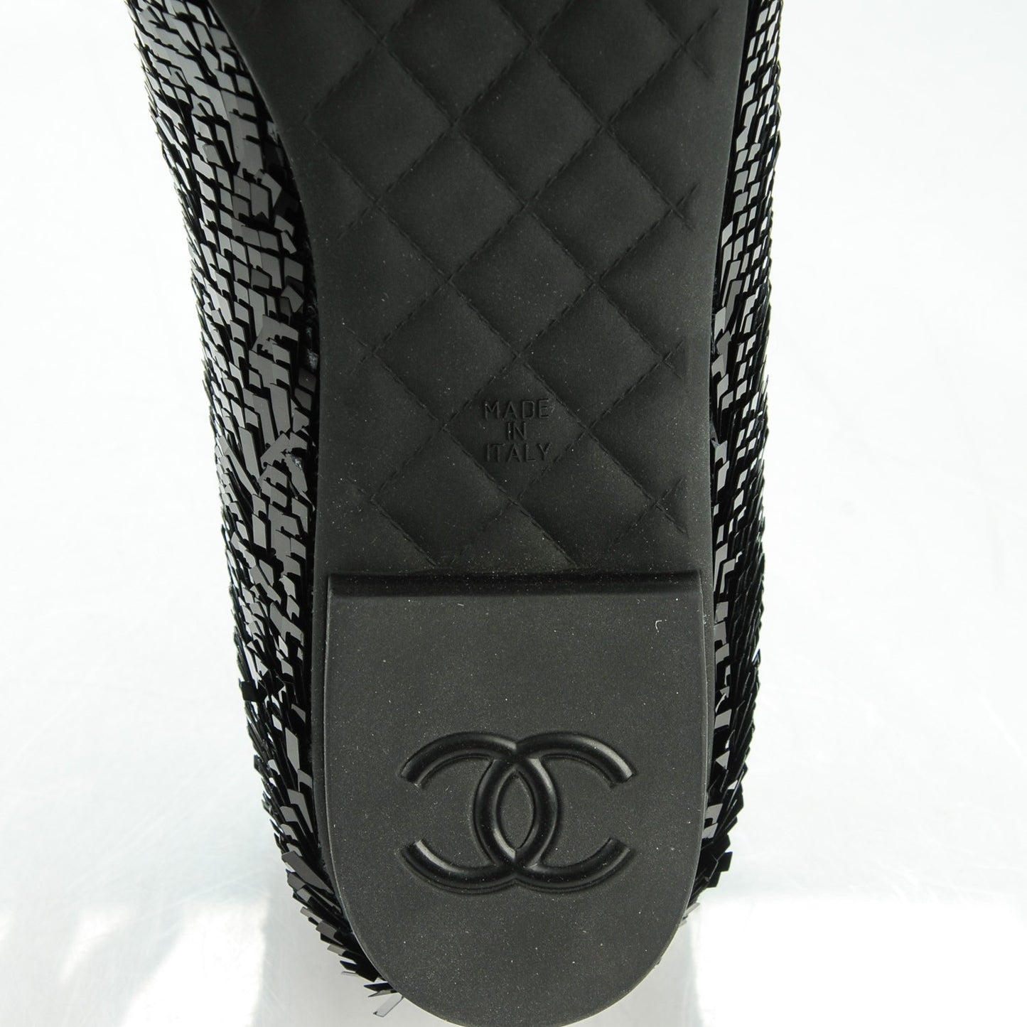 Sequin CC Loafers 38.5 Black