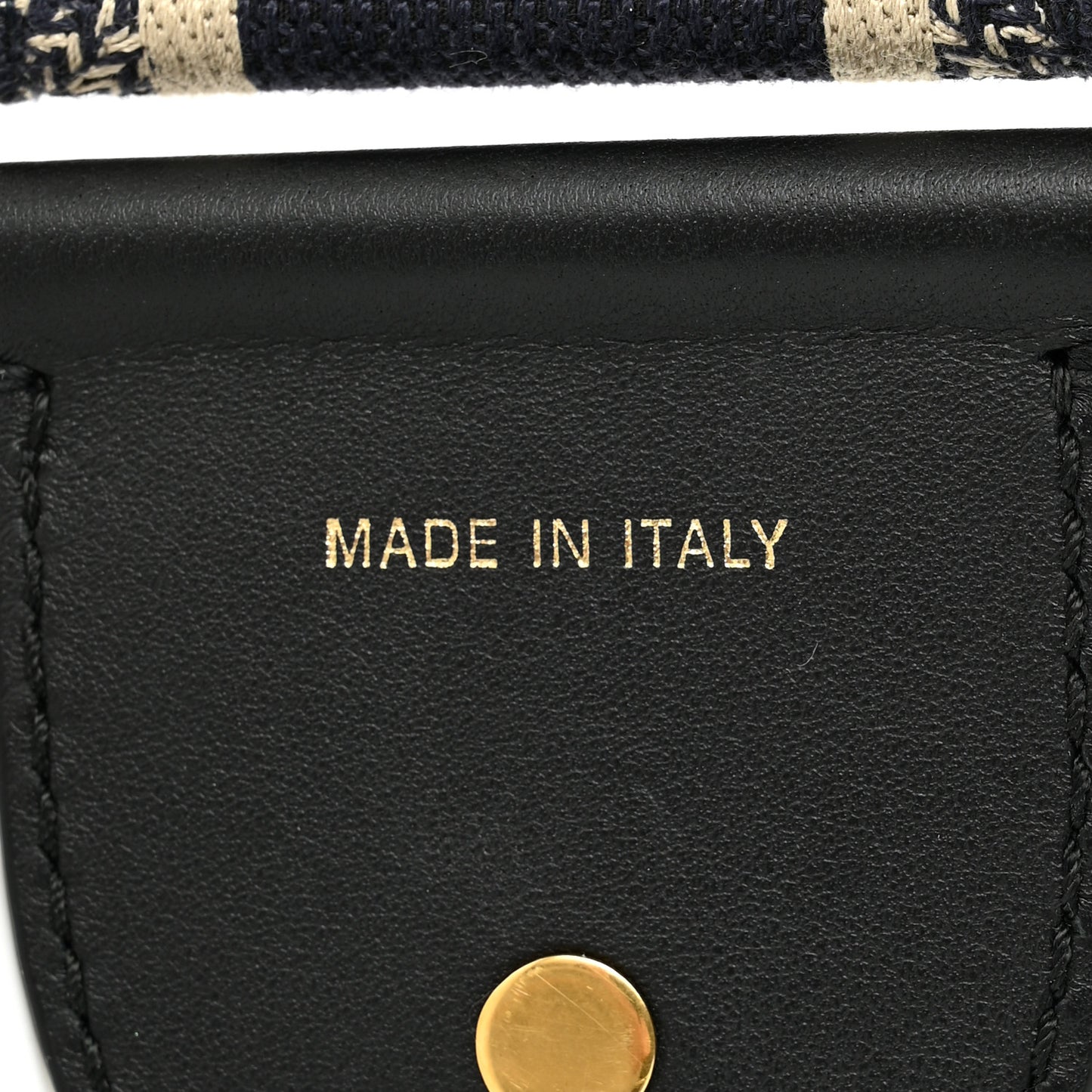 Canvas Embroidered Shoulder Strap Blue