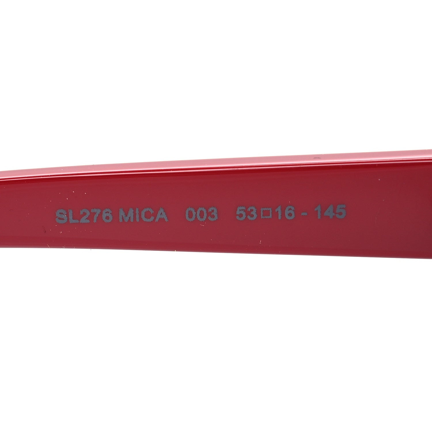 Saint Laurent Mica SL 276 Acetate Cat Eye Sunglasses Red 7 of 7