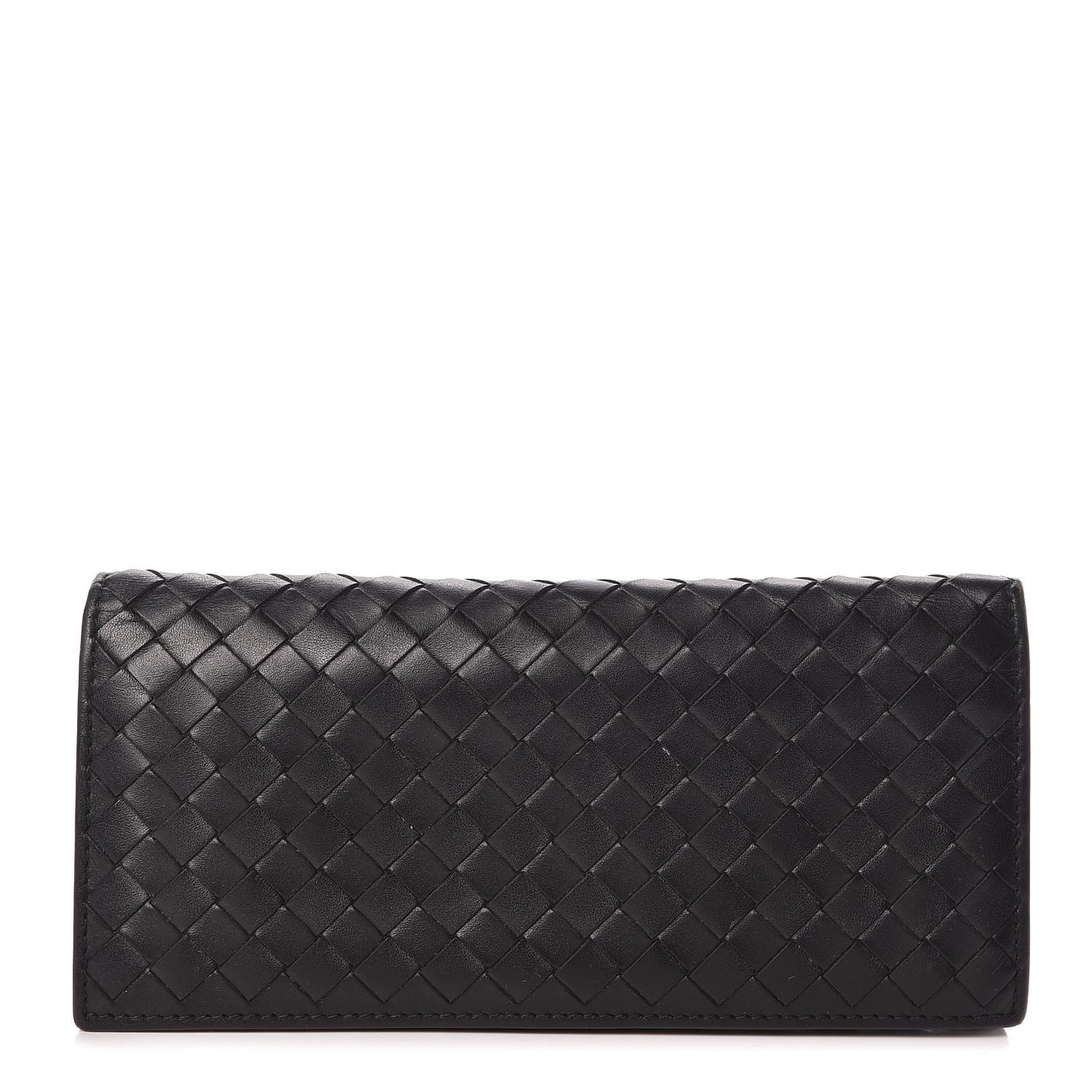 Nappa Intrecciato Flap Wallet Black