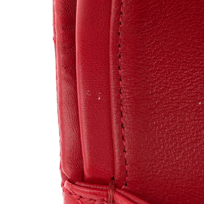 Chanel Lambskin Quilted Medium Double Flap Red 10 of 13