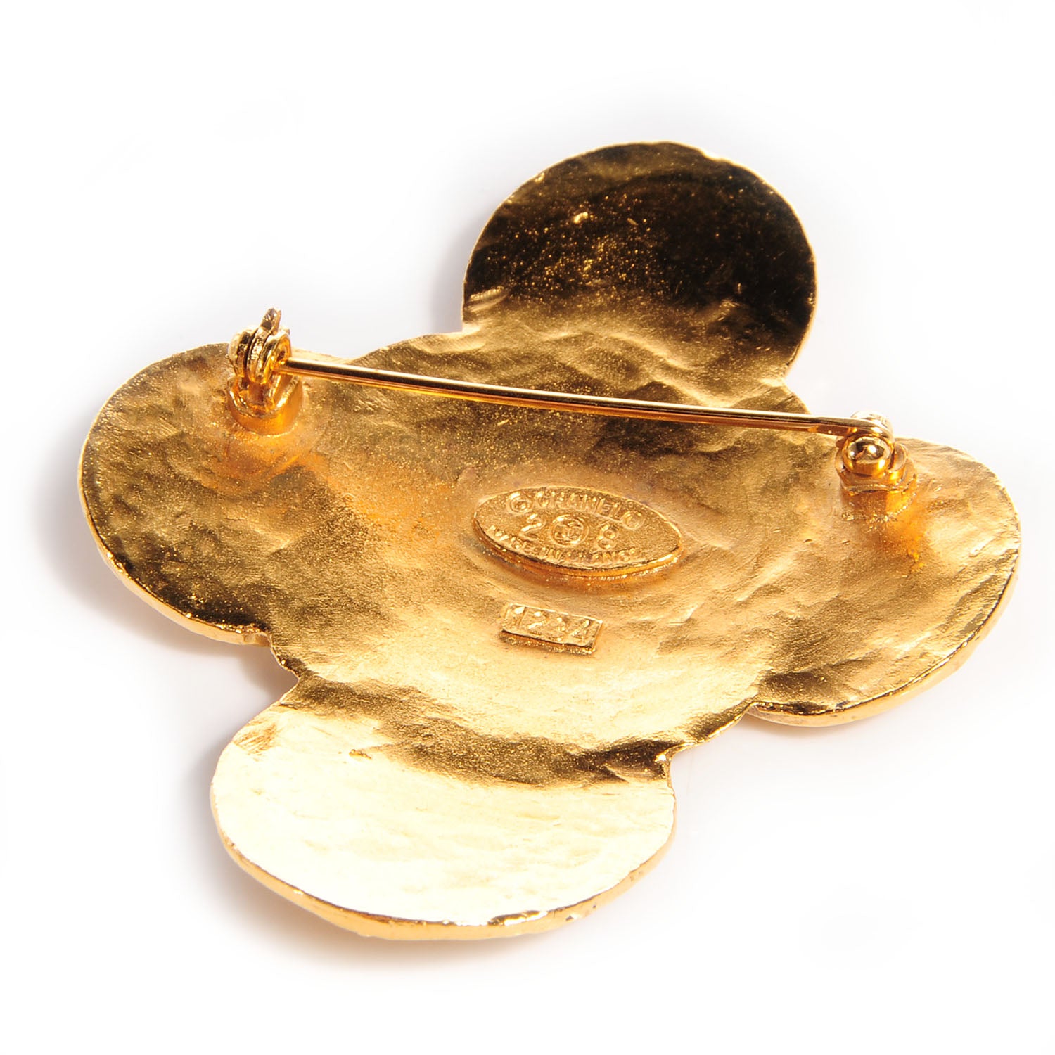 Chanel CC Brooch Gold 3 of 5