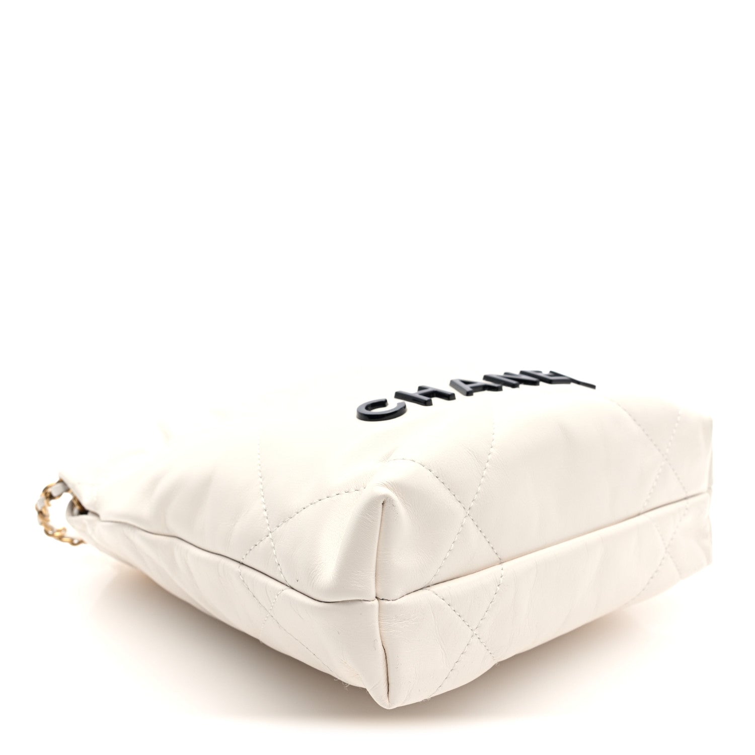 Chanel Shiny Calfskin Quilted Mini Chanel 22 White Black 4 of 10